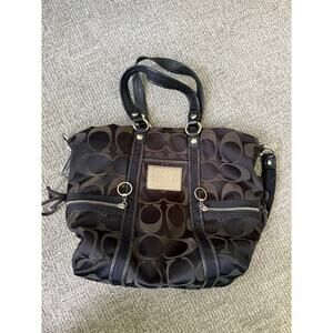 Coach vintage logo purse sateen shoulder/crossbody 
Y2K